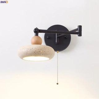 Celako™ Lucaterra Wall Light | Yellow Travertine Bedroom Lighting