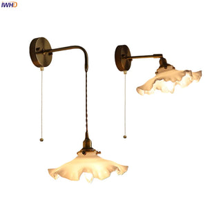 Celako™ Verique Wall Light | Glass Bedroom Lighting