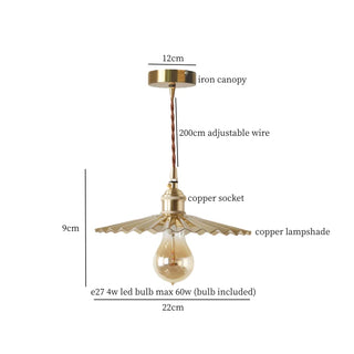 Celako™ Orikami Pendant Light | Copper Vintage Bedroom Lighting