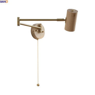 Celako™ Fraxin Wall Light | Ash Wood Bedside Lighting