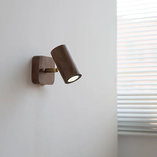 Celako™ Nocino Wall Light | Walnut Wood Bedside Lighting