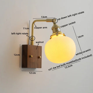 Celako™ Nucari Wall Light | Ceramic Living Room Lighting