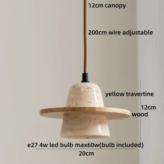 Celako™ Lumenis Pendant Light | Travertine Dining Room Lighting