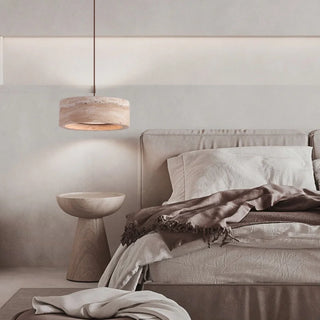 Celako™ Tivolux Pendant Light | Yellow Travertine Dining Room Lighting