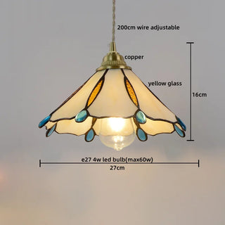 Celako™ Coralia Pendant Light | Glass Stone Bedroom Lighting