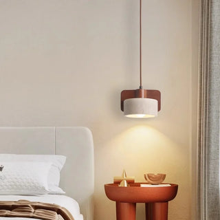 Celako™ Tiburite Pendant Light | Yellow Travertine Bedroom Lighting