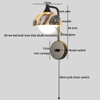 Celako™ Maronea Wall Light | Marble Bedroom Lighting