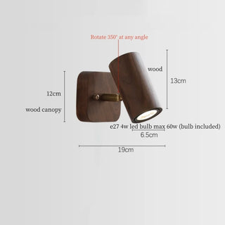 Celako™ Lignette Wall Light | Wood Wabi Sabi Modern Bedroom Lighting