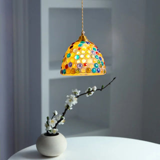 Celako™ Vitrassa Pendant Light | Resin And Crystal Dining Room Lighting