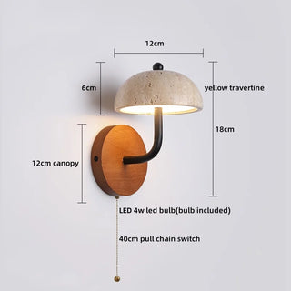 Celako™ Soleil Wall Light | Stone Bedroom Lighting