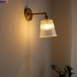 Celako™ Cuverra Wall Light | Copper Glass Living Room Lighting