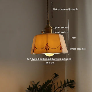 Celako™ Porena Pendant Light | Ceramic Dining Room Lighting