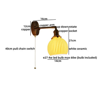 Celako™ Porcera Wall Light | Copper Ceramic Kitchen Island Lighting