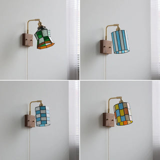 Celako™ Vetrin Wall Light | Stained Glass Bedroom Lighting