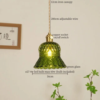 Celako™ Smaragd Pendant Light | Green Glass Kitchen Island Lighting