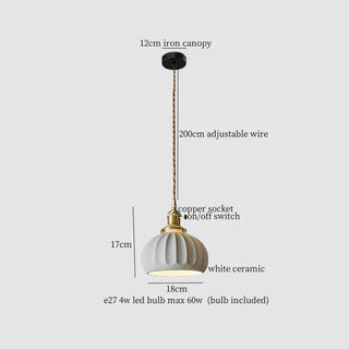Celako™ Kaolino Pendant Light | Ceramic Kitchen Island Lighting