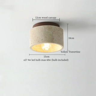 Celako™ Travento Ceiling Light | Black Travertine Kitchen Island Lighting