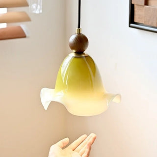 Celako™ Esmara Pendant Light | Green Glass Stone Bedroom Lighting