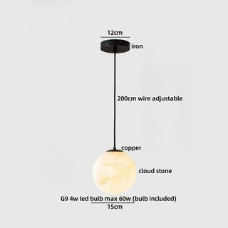Celako™ Nephea Pendant Light | Cloud Stone Dining Room Lighting