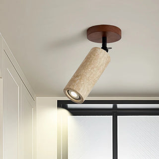 Celako™ Aurulith Ceiling Light | Yellow Travertine Living Room Lighting