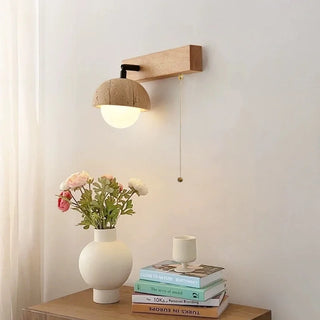 Celako™ Lunavertine Wall Light | Yellow Travertine Contemporary