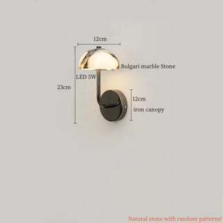 Celako™ Marmoris Wall Light | Marble Glass Living Room Lighting