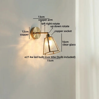 Celako™ Tessara Wall Light | Copper Hallway Lighting