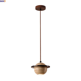 Celako™ Ishino Pendant Light | Yellow Travertine Kitchen Island Lighting