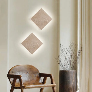 Celako™ Sabiore Wall Light | Yellow Travertine Japan Style