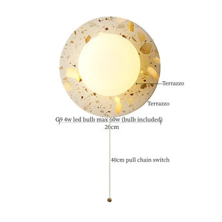 Celako™ Terralum Wall Light | Terrazzo Bedroom Lighting
