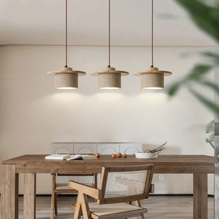 Celako™ Aurentia Pendant Light | Yellow Travertine Kitchen Island Lighting