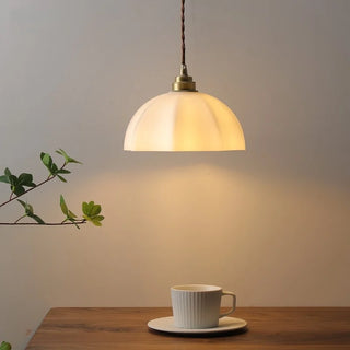 Celako™ Opaluma Pendant Light | White Glass Kitchen Island Lighting