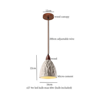 Celako™ Betura Pendant Light | Micro Cement Japan Wabi Sabi