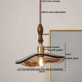 Celako™ Melora Pendant Light | Glass Mid Century Modern Bedroom Lighting