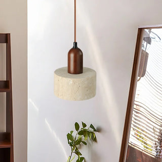 Celako™ Tavenza Pendant Light | Yellow Travertine Kitchen Island Lighting