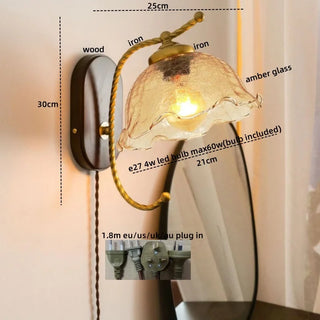 Celako™ Lunova Wall Light | Glass Bedroom Lighting