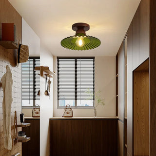 Celako™ Avidra Ceiling Light | Green Glass Vintage