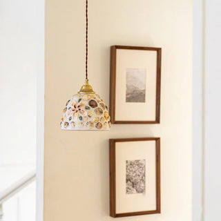 Celako™ Nacrela Pendant Light | Resin And Shell Bedroom Lighting