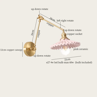 Celako™ Cupriana Wall Light | Copper Bedroom Lighting