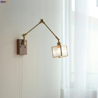 Celako™ Cupreau Wall Light | Copper Glass Bedroom Lighting