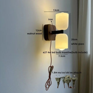 Celako™ Filura Wall Light | Glass Bedside Lighting