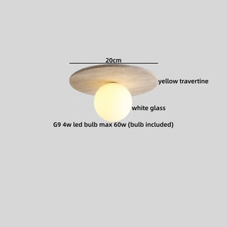 Celako™ Calvoro Ceiling Light | Yellow Travertine Modern Style