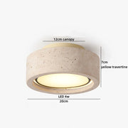 Yellow travertine 2