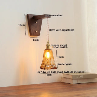 Celako™ Cuvola Wall Light | Glass Bedroom Lighting