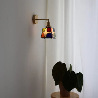 Celako™ Aurina Wall Light | Stained Glass Bedside Lighting