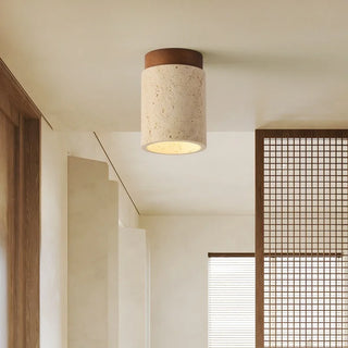 Celako™ Sabbia Ceiling Light | Yellow Travertine Modern Style Living Room Lighting