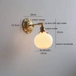 Celako™ Vesani Wall Light | Copper Bedroom Lighting
