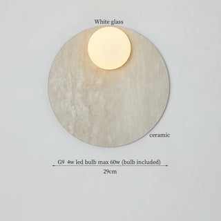 Celako™ Terraluna Wall Light | Ceramic Contemporary Bedroom Lighting