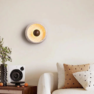 Celako™ Torava Wall Light | Yellow Travertine Living Room Lighting