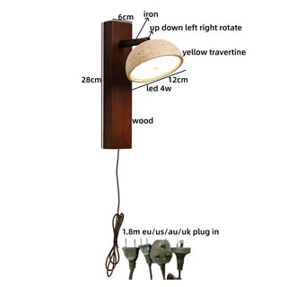Celako™ Auratone Wall Light | Yellow Travertine Kitchen Island Lighting